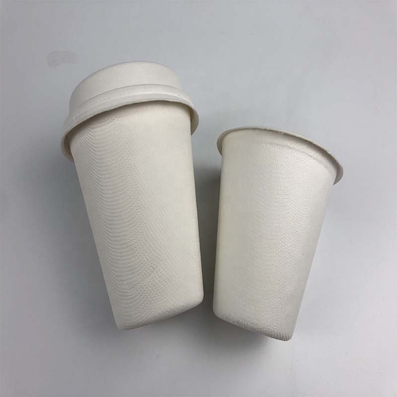 Горячая продажа sugarcane bagasse целлюлозно-бумажная крышка кофейного стакана от китайского поставщика