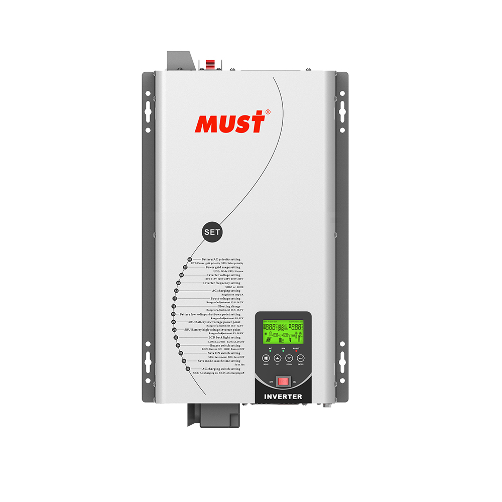MUST Solar Pure Sine Wave Power Inverters 24V 220V 5000W Inverter With 80A Charger
