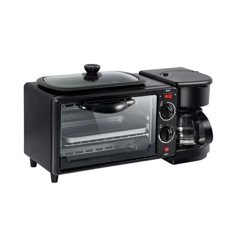 Multi-purpose Household Kitchen Electric Oven Coffee Bread Breakfast 3 In 1 Breakfast Maker