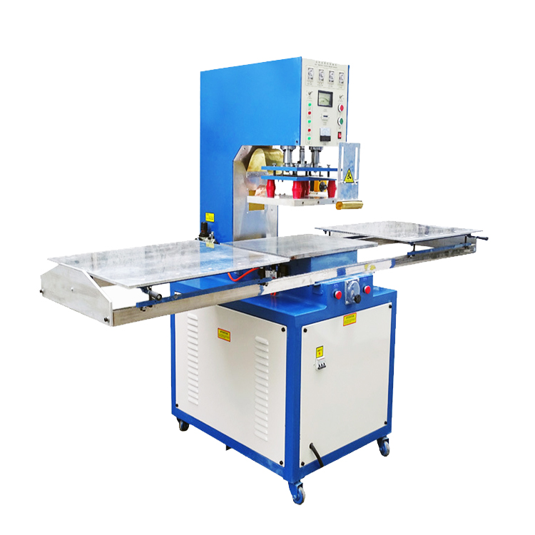 High frequency PVC blister welding slide table high frequency automatic blisters or trays heat sealing and packaging machine