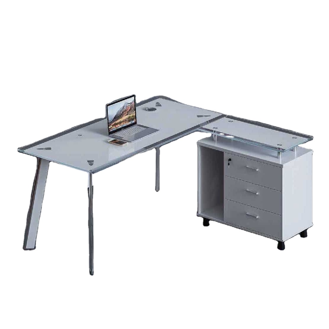 Glass Top Conference Table Large Glass Office Desk Wall Cabinet Large Glass Office Desk Wall Cabinet