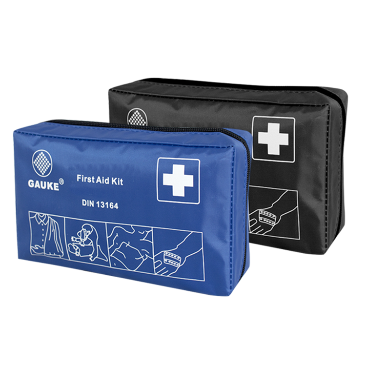Gauke Customized OEM First Aid Kit Bag Supplier  DIN13164 Automobile Medical Bag First Aid Kit Car First-aid Kit
