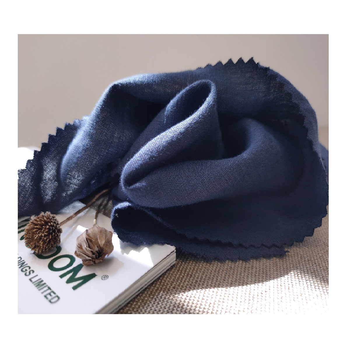 Good quality 100% organic hemp plain woven fabric for shirts wholesale clothing