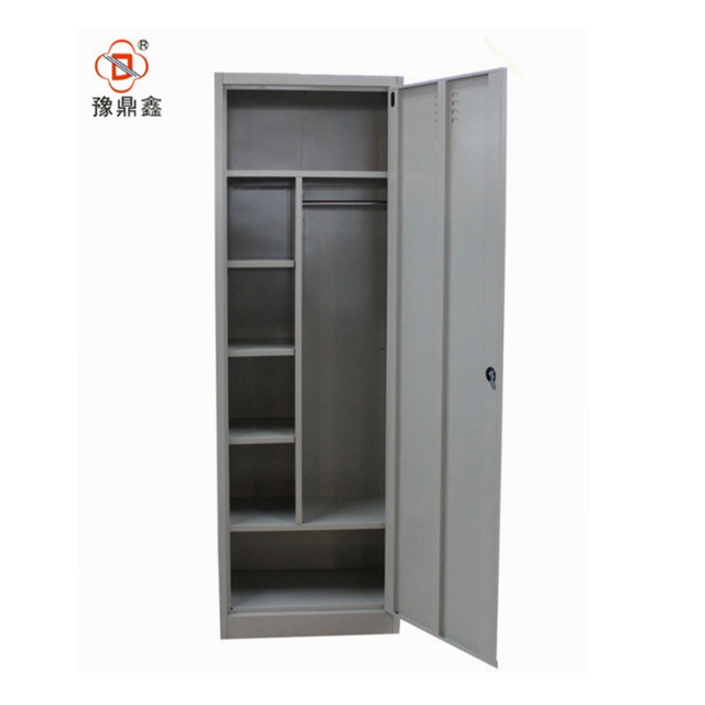 Single Door Metal Bedroom Wardrobe Locker Design Room Furniture