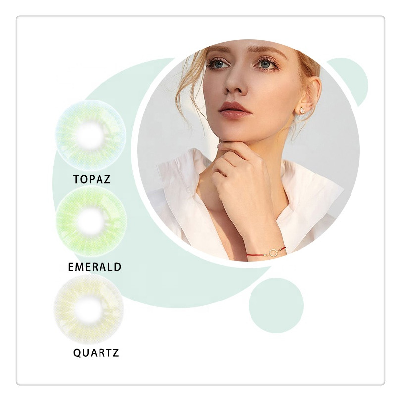 Оптовая продажа, цветные контактные линзы Fancy look, мягкие прозрачные контактные линзы, круглые цветные контактные линзы на год