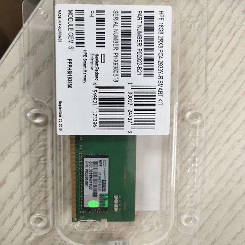 Оригинальный P00922-B21 HPE DDR4 2933 16 gb Оперативная память