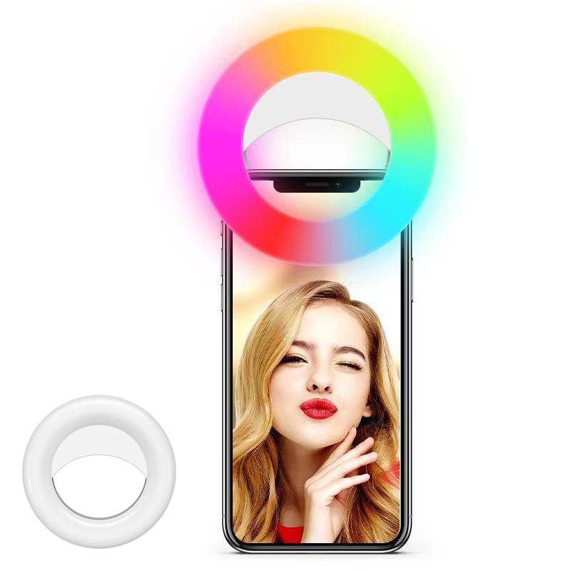 2021 новый стиль высокое качество RGB Диммируемый светодиодный кольцевой светильник мини-светодиодный RGB кольцевой светильник для селфи для макияжа, видео YouTube