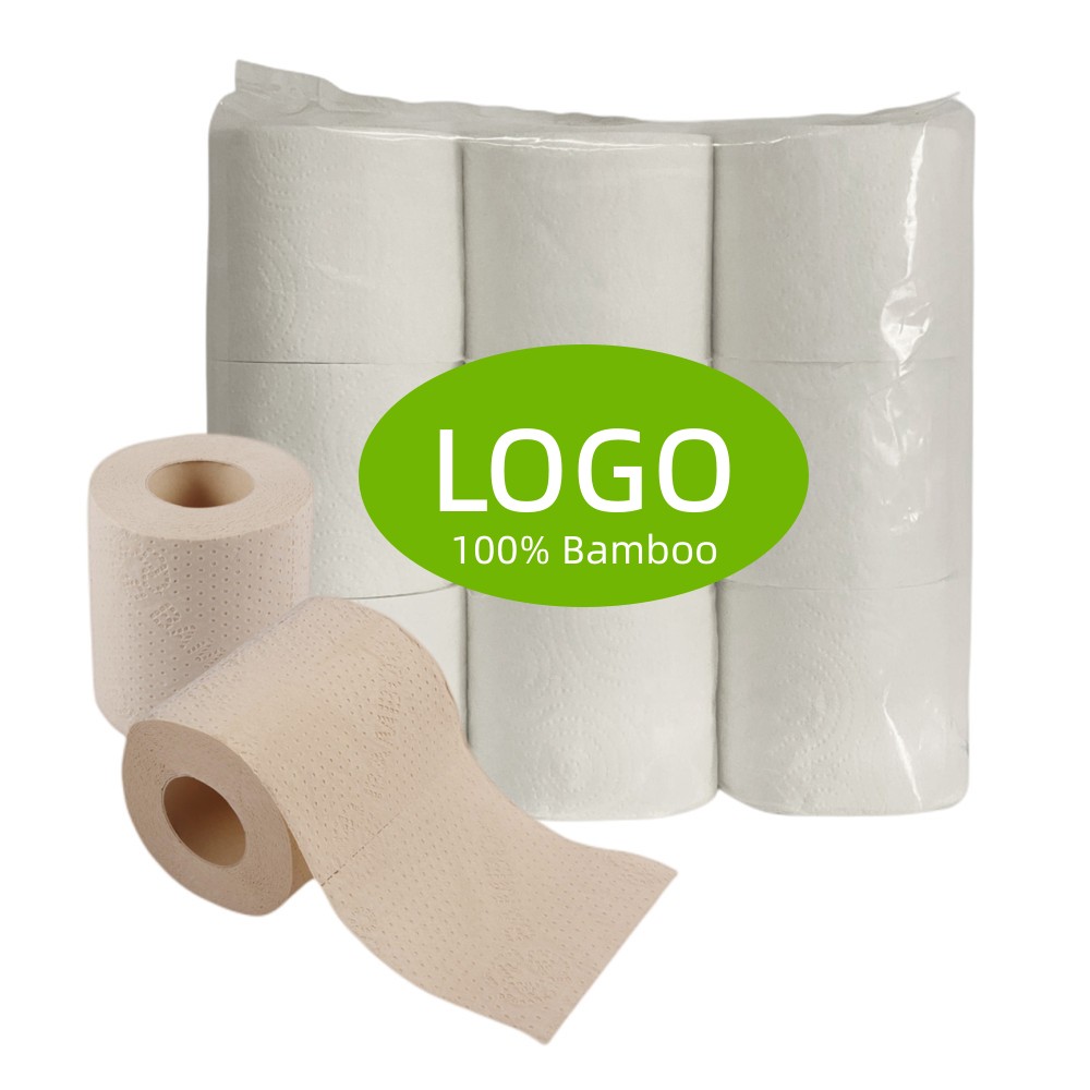 Soft Hygienic Bamboo Tissue Bathroom Toilet Tissue Rolls