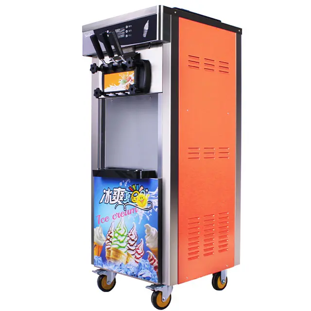 Commercial 3 Flavor Softy Soft Serve Ice Cream Making Maker Machine Commercial Ice Cream Machine