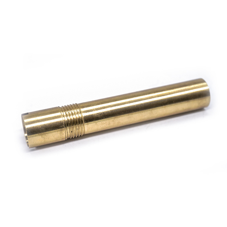 custom male outside thread cnc machining cylinder brass hollow round plumbing pipes for pen
