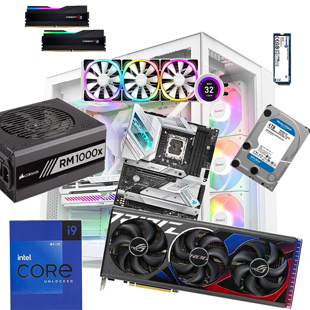 I9 12900F/оперативная память 32G/RTX4090 /SSD 1 ТБ игровой настольный компьютер сборка "сделай сам" для главного компьютера полный набор