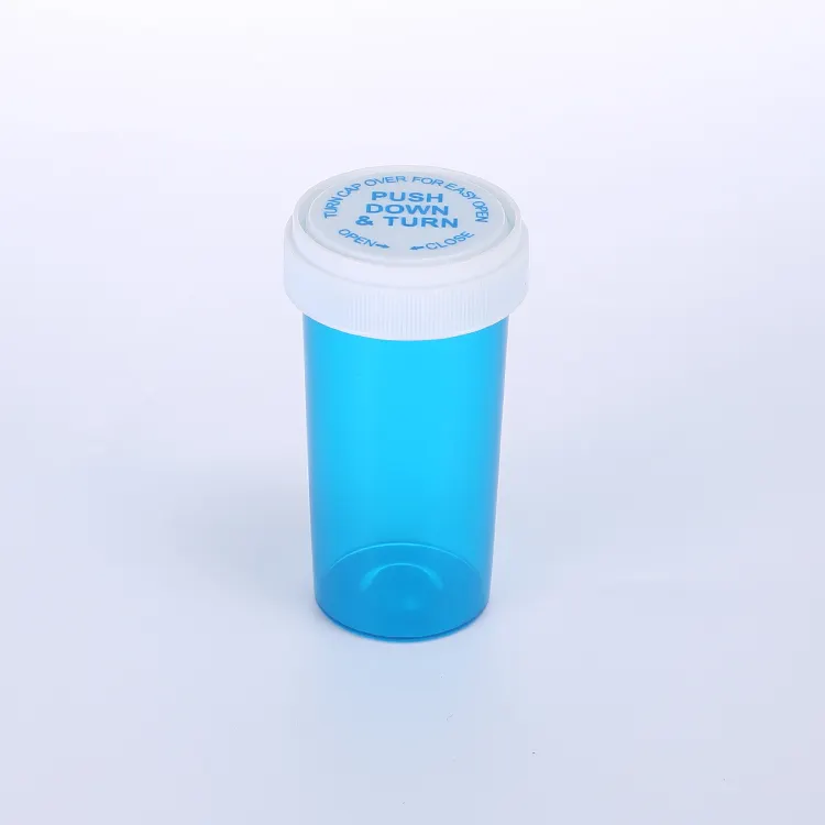 Push Down And Turn Vials Plastic Medical Vial Reversible And Snap Cap Vials