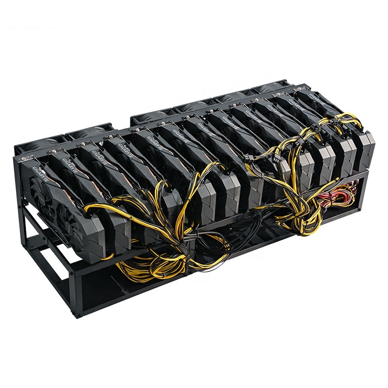 8gpu 12gpu открытая материнская плата, графическая карта компьютера, стальная рама, корпус