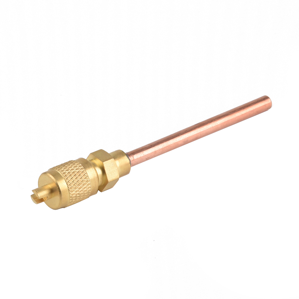 Low price brass refrigerant charging valve for air conditioner