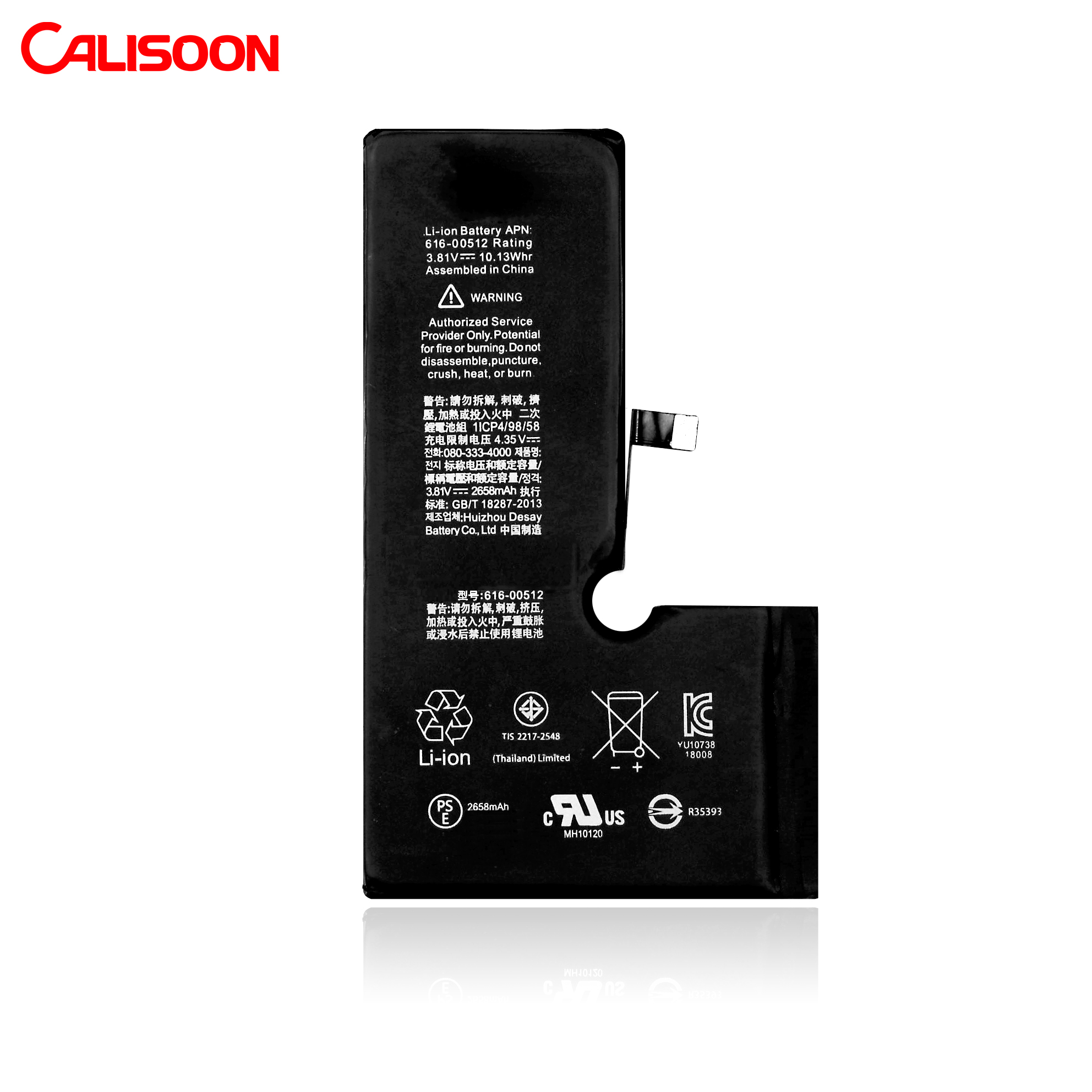 Calisoon полимерный аккумулятор для iPhone xs