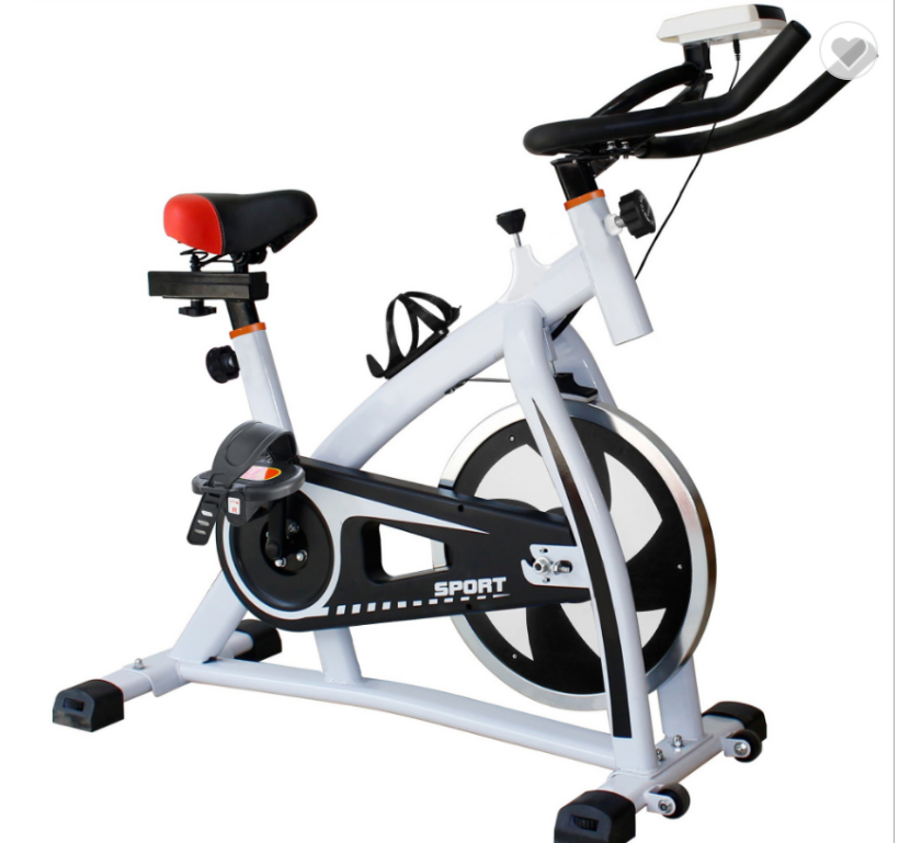 Cardio Training Indoor Exercise Bike Flywheel Belt Drive Stationary Indoor Spin Bike For Home Work Out