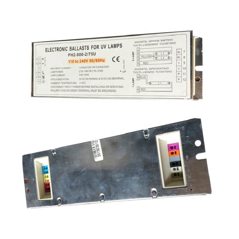 AC 110V 240V 2/75W 150W Disinfection Ultraviolet Sterilization UV Lamp Electronic Ballast