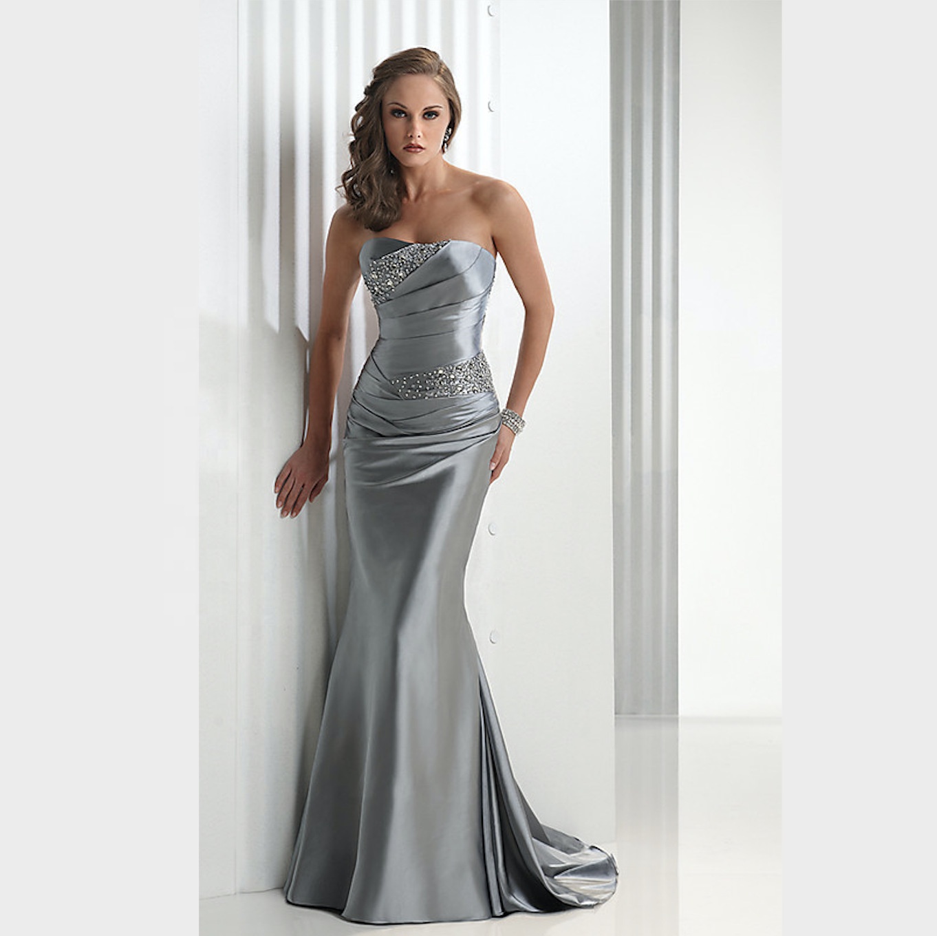 New Fashion Bridesmaid Dresses Spaghetti Strap Bridesmaid Dress Long