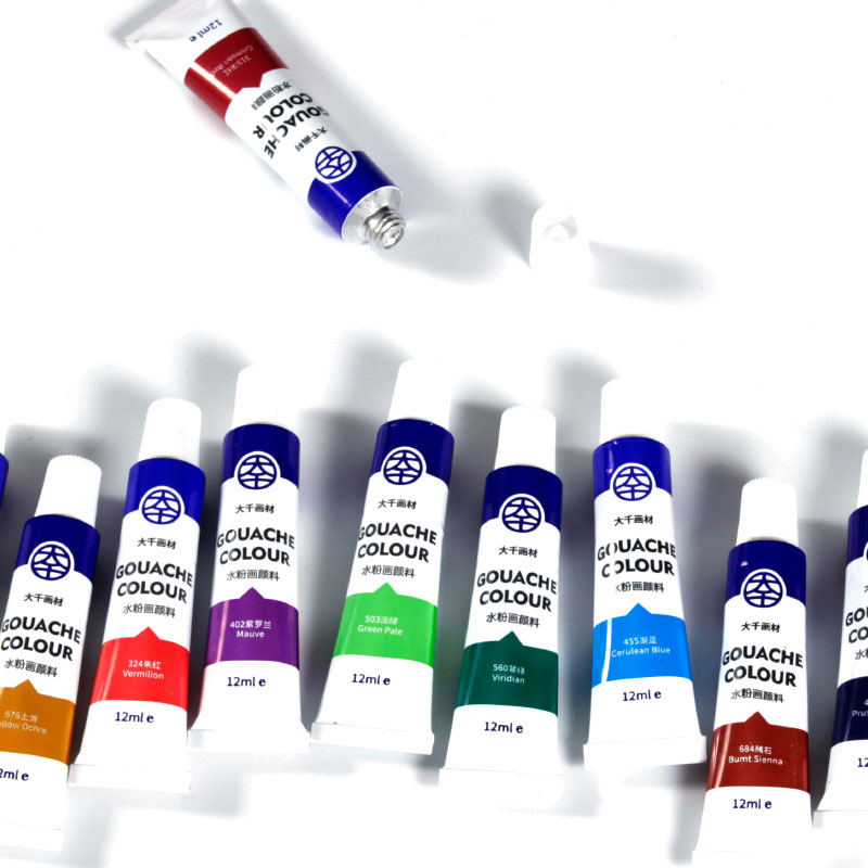 Manufacturer sale 12 colors 12ml professional oil paint set painting tools high-end artist oil paint