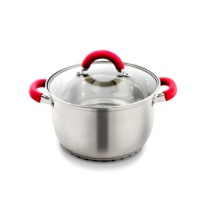 New design wholesale cast iron enamel pote de vidro tampa de metal casserole dutch oven cookware pot set cooking pot set