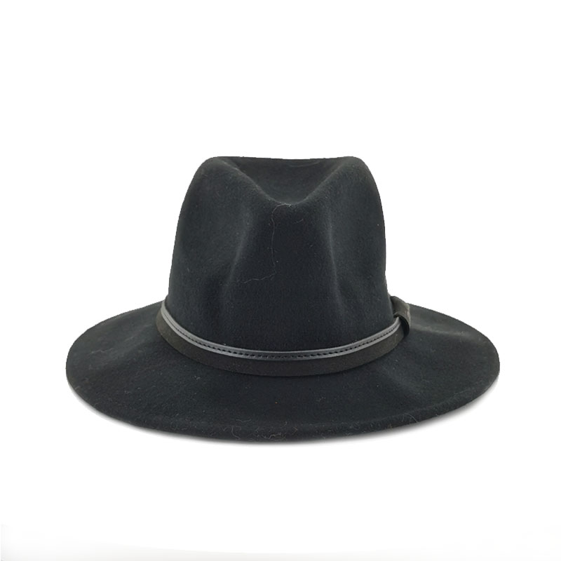 Классический узор на заказ 100% шерсть фетровые мужские шляпы fedora