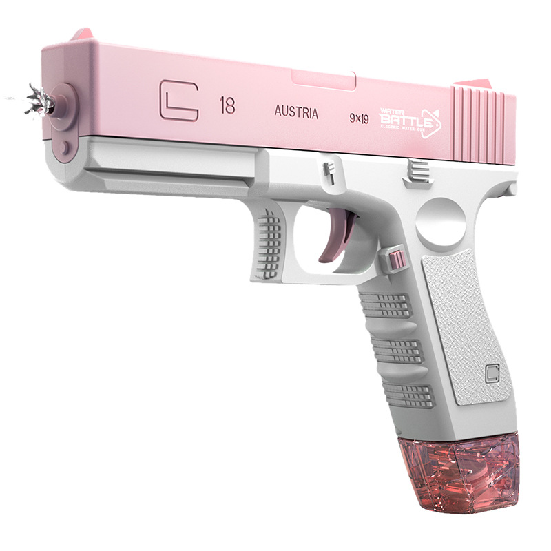 Летняя уличная Вечеринка Glock барабан версия Электрический водяной пистолет (оснащен линией передачи данных литиевой батареи + 1 барабан + 1 зажим)