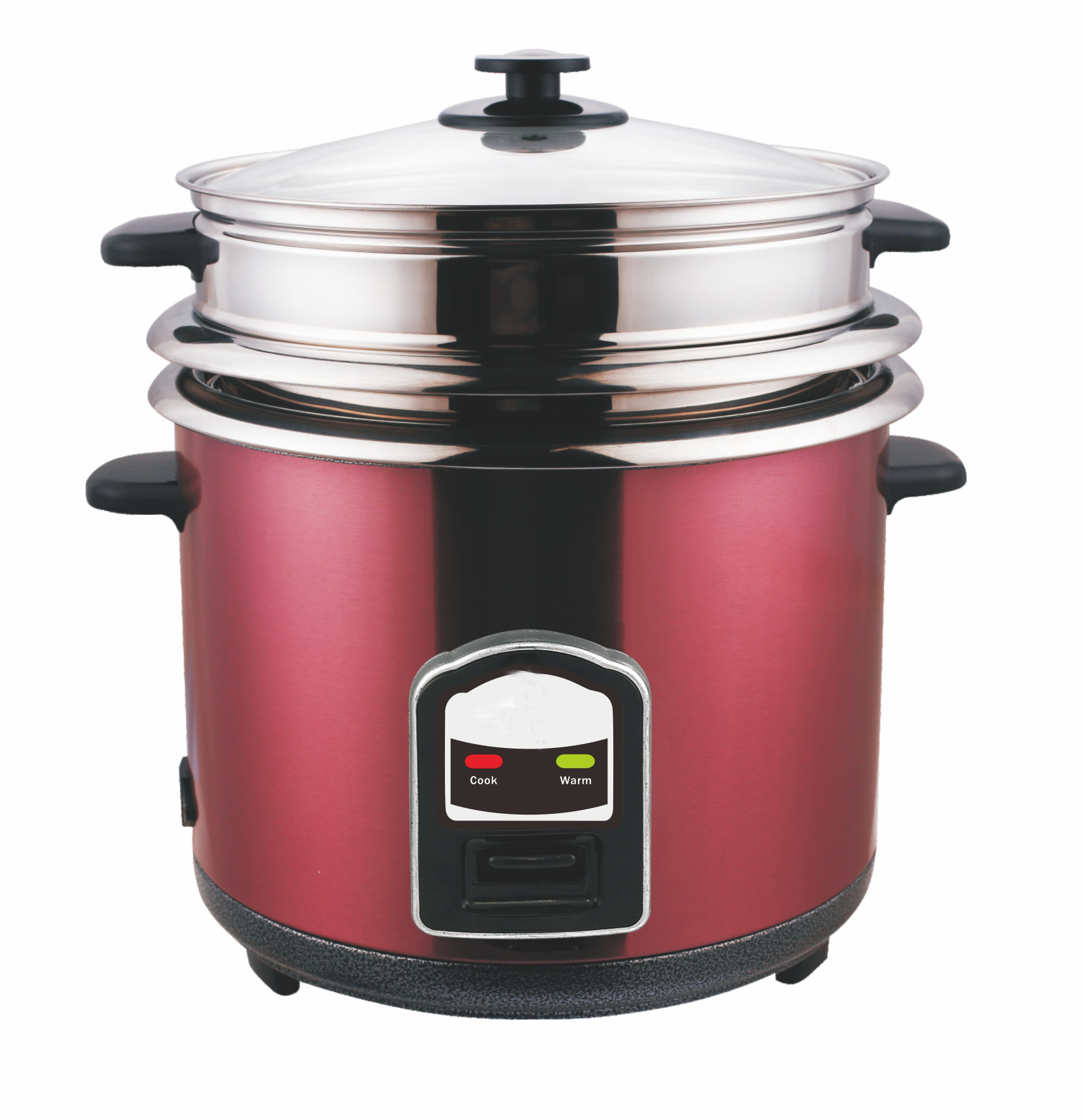 Shape classic rice cooker with non-stick inner pot 700W 220V Stainless Steel Lid Rice Cooker for hot sale