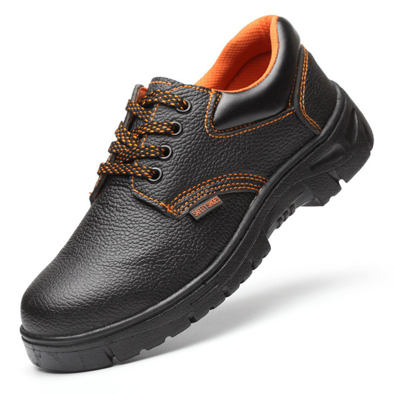Wholesale Cheap Price Men Work Safety Shoes Boots with Steel Toe and Steel Plate Unisex Durable Hiking Boots