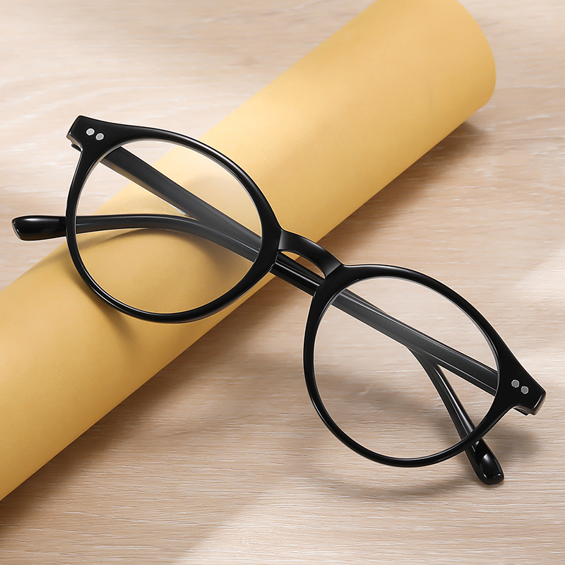 Factory Wholesale Women Round Retro Presbyopia Blue Light Blocking Reading Glasses