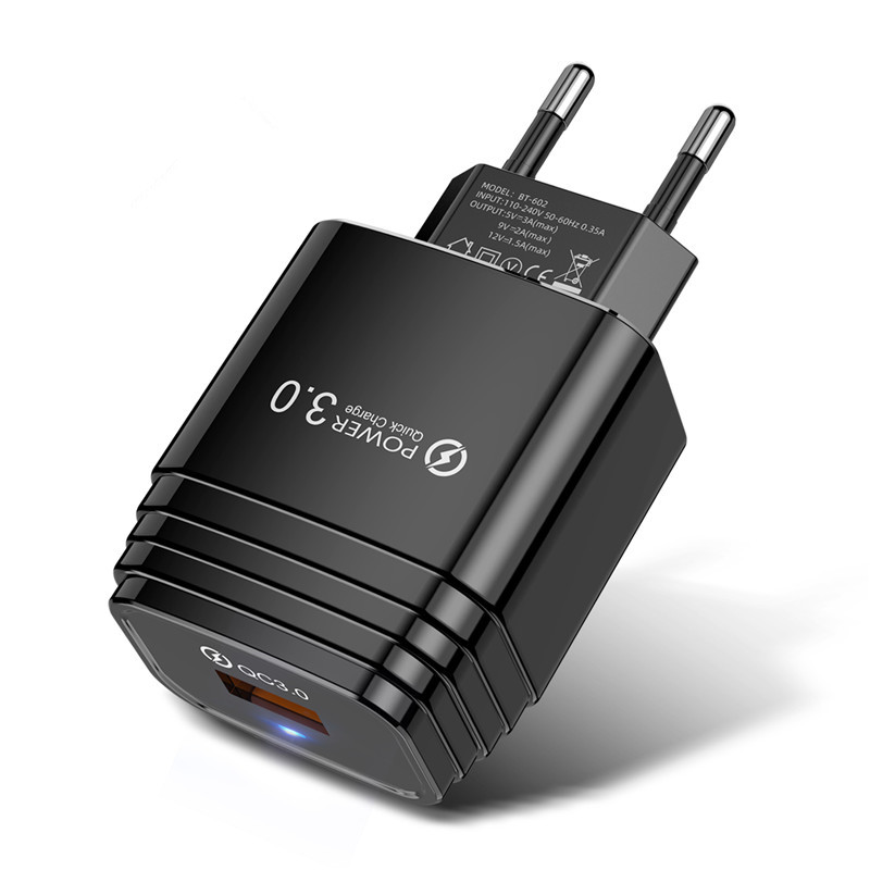 Новое поступление 1 USB быстрая зарядка QC 3,0 настенное зарядное устройство Быстрая зарядка для телефона адаптер зарядного устройства
