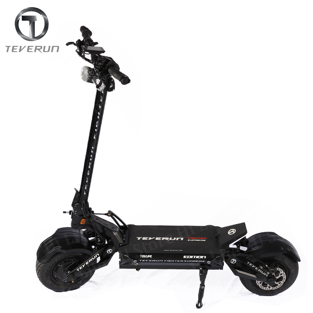 Оригинальный истребитель Teverun Supre me 7260R 72V 60Ah 2*5000W двойной двигатель максимальной скорости 120 км/ч TFT дисплей официальный электронный скутер Teverun