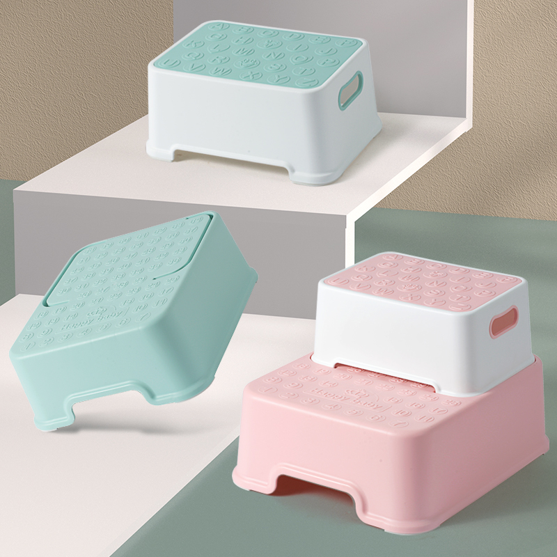Children Kids Plastic Portable Folding Step Stool for Potty Washing