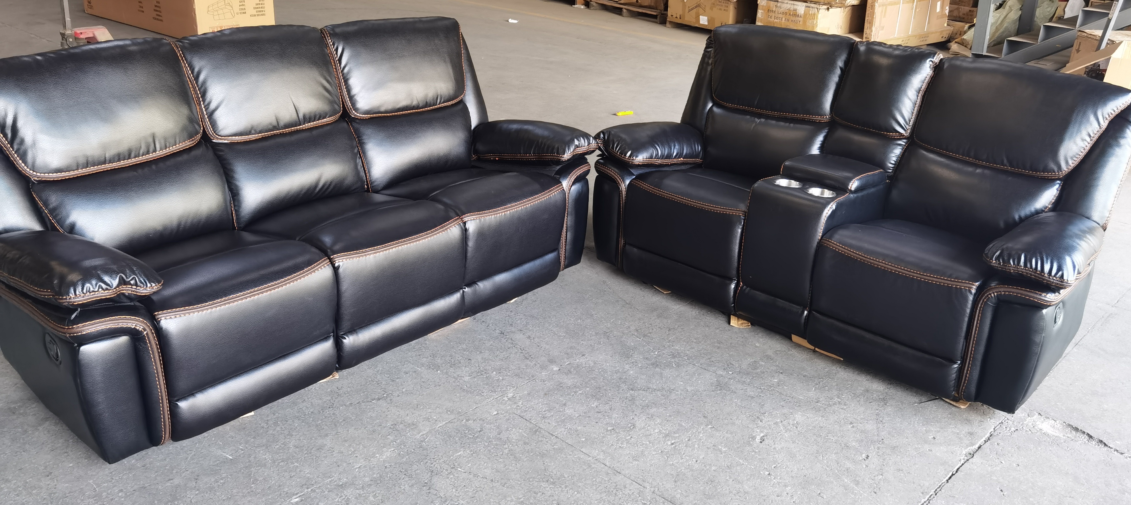 Reclining office chair  multifunctional reclining chair without wheels  fabric reclining electric chair
