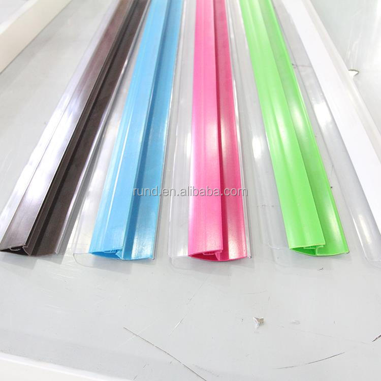 clear shelf divider display labels supermarket plastic data strips