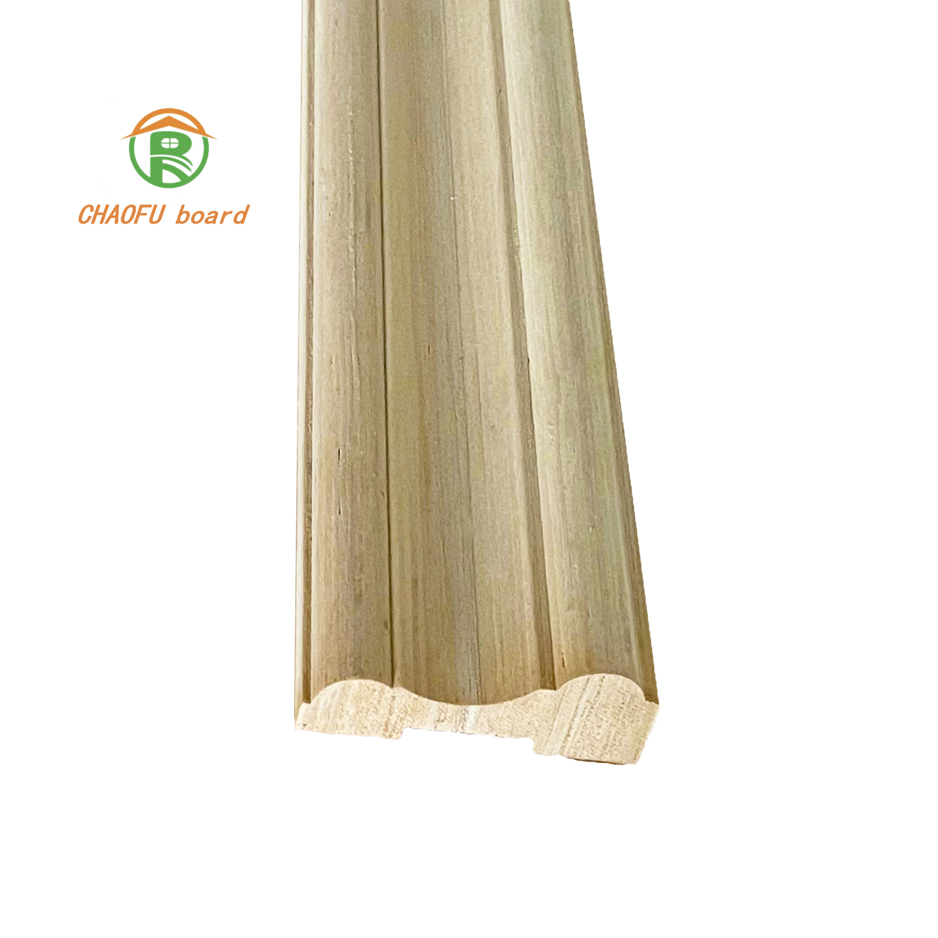coating film customization solid color wood grain cloth pattern film decoration board carved wood strips skirting line