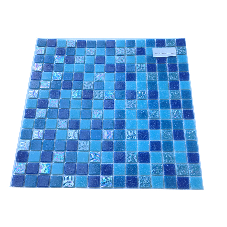 Hasin Cheap Price Hot Sale Blue Glass Mosaic Tile Swimming Pools