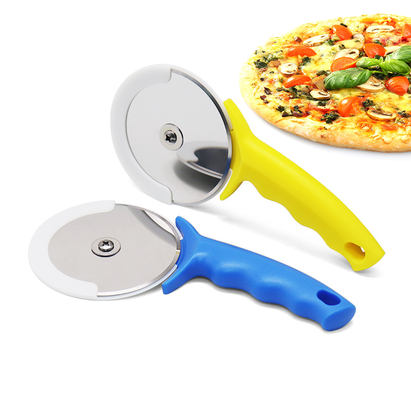 China Factory Pizza Cutter Eco-friendly Stainless Steel Pizza Knife Household Baking Tools Cute Kitchen Accessories