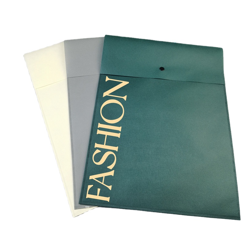 Reusable Foldable Shopping Travel Clothing non woven Tote Bags Colorful Grocery Eco Non Woven Bag with Invisible Buckle Button