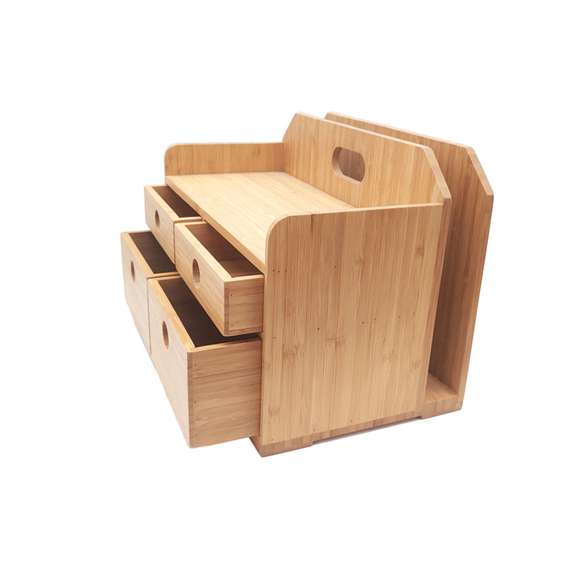 High Quality Custom Large Bamboo Tea Box Storage Organizer With Drawer