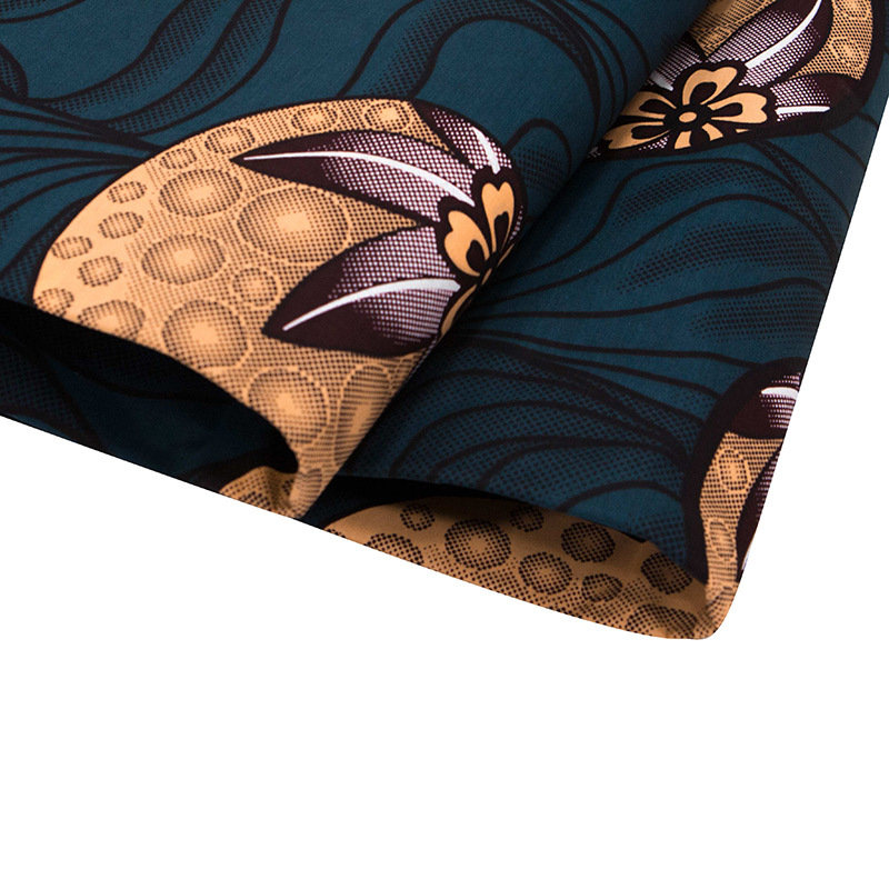 2021 cotton African cloth double-sided geometric African national printing fabric AliExpress spot wholesale