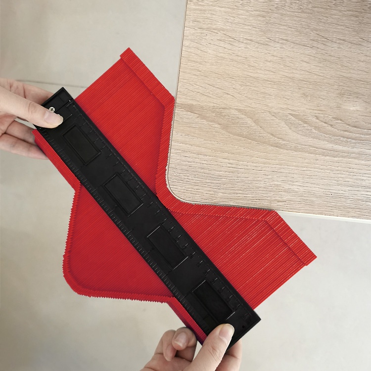 Красный 5'6'10'contour Gauge10inch ABS пластикового профиля ПВХ контур датчики Стандартный ковер прибор для маркировки в клеточку измерены в ненатянутом ламинат инструменты