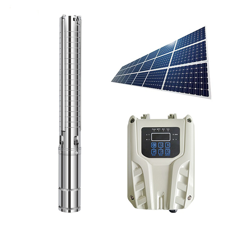Hephis 3 дюймов 110v 1100w 3.8m 3/ч 1.5hp Солнечный водяной насос высокого давления с SS цилиндр SS рабочее колесо для сельскохозяйственного орошения