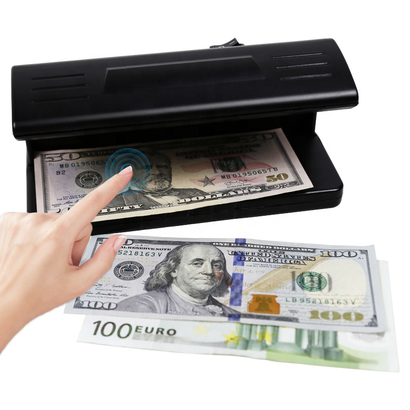 DC-318 Portable UV Light Money Detector Machine Counterfeit Bill Detector for Money Credit Cards IDs Currency Detectors