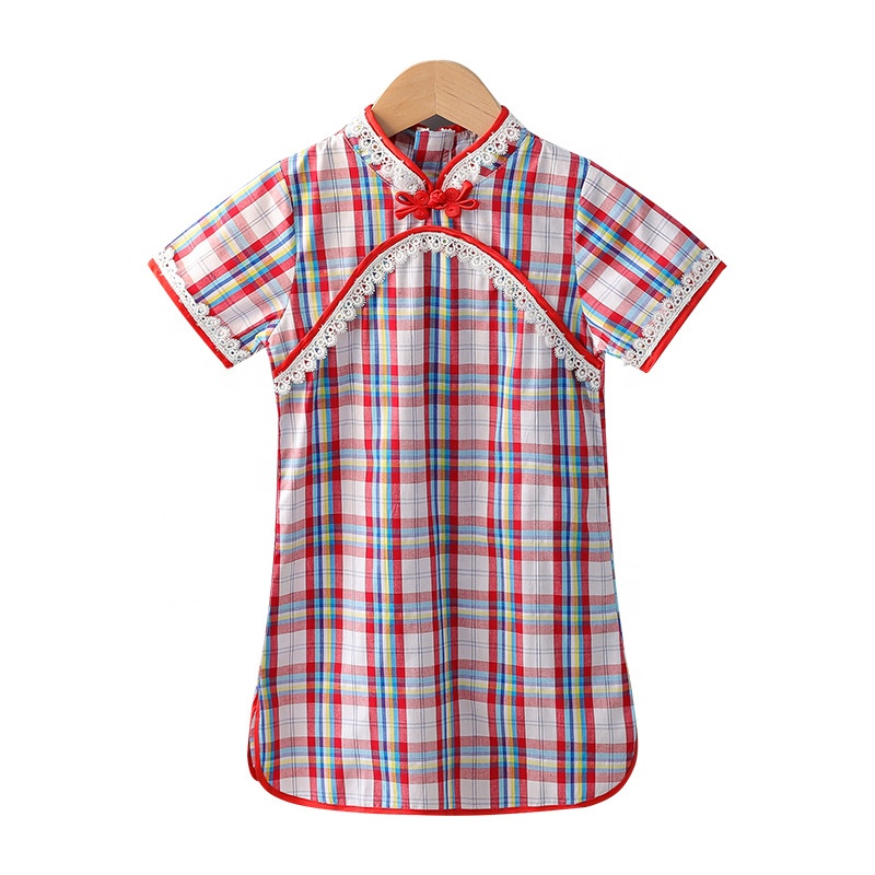 Детское платье в китайском стиле qipao, традиционная одежда, летняя одежда