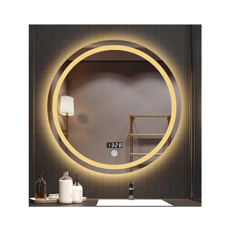Simple and Generous round Illuminated smart backlit mirror lighted bathroom mirrors led mirror