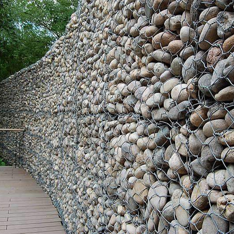 Дизайн стальная река Габионы подпорные стены гексагональной gabion камень корзина