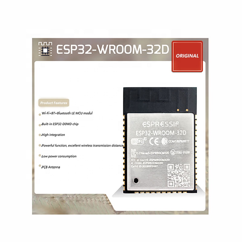 Оригинальные акции Espressif ESP32 Wi-Fi, Bluetooth, беспроводной модуль памяти объемом 4 МБ 8 Мб 16 Мб ESP-WROOM-32D ESP32-WROOM-32D