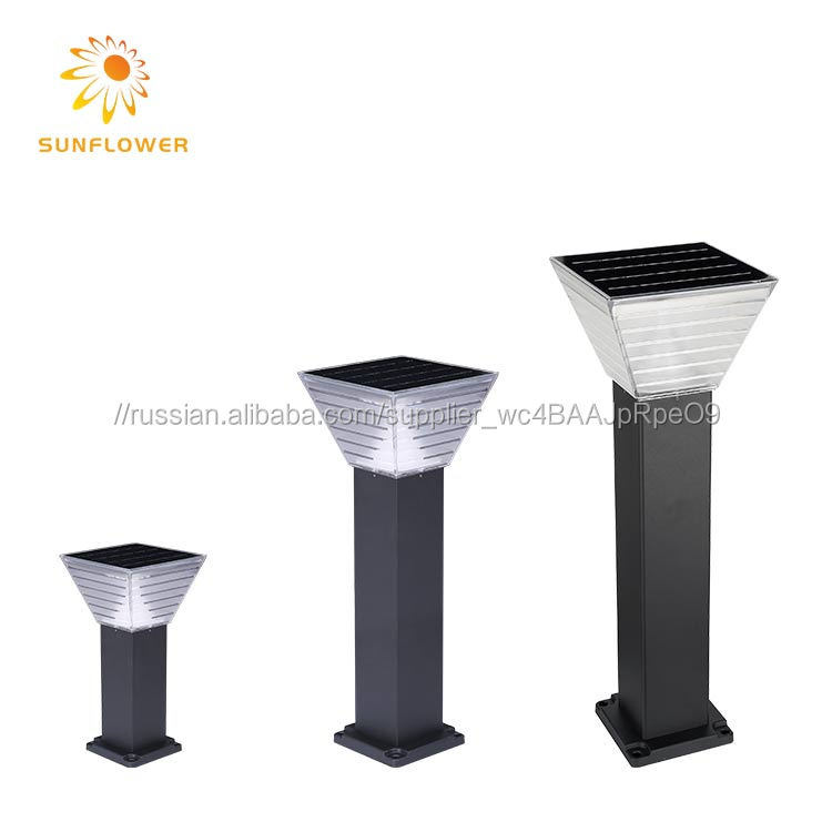 Guzhen заводская цена открытый итальянский 15 Вт bollard post огни стоя Солнечный сад лампы