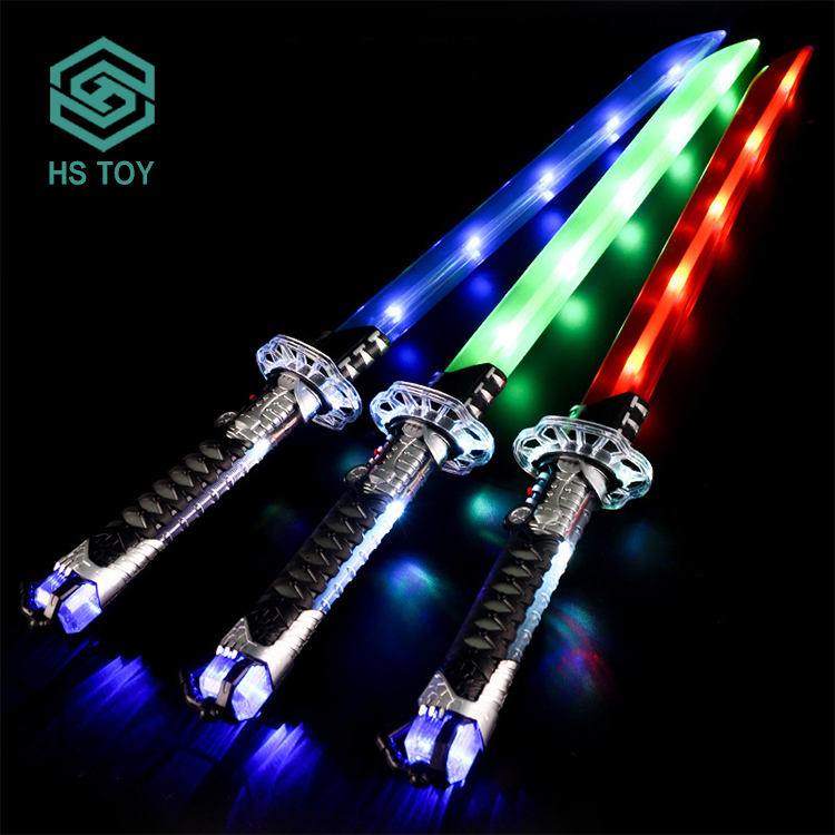 Раздвижные мечи HS TOY, новые идеи товара 2023 для детей, световой меч, светящиеся игрушки для косплея
