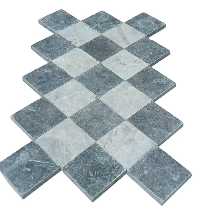 Blue Limestone Floor Tile Popular French Pattern Bluestone Honed Paver for Garden Paving Competitive Price